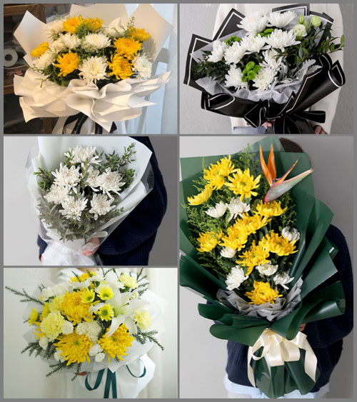 河南南阳邓州市九龙乡后李村白事花束代送